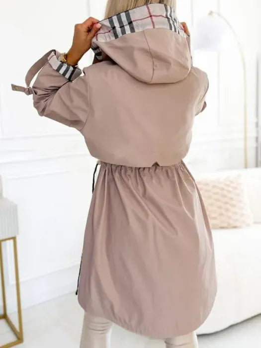 Eefje | Elegante Trenchcoat met Capuchon