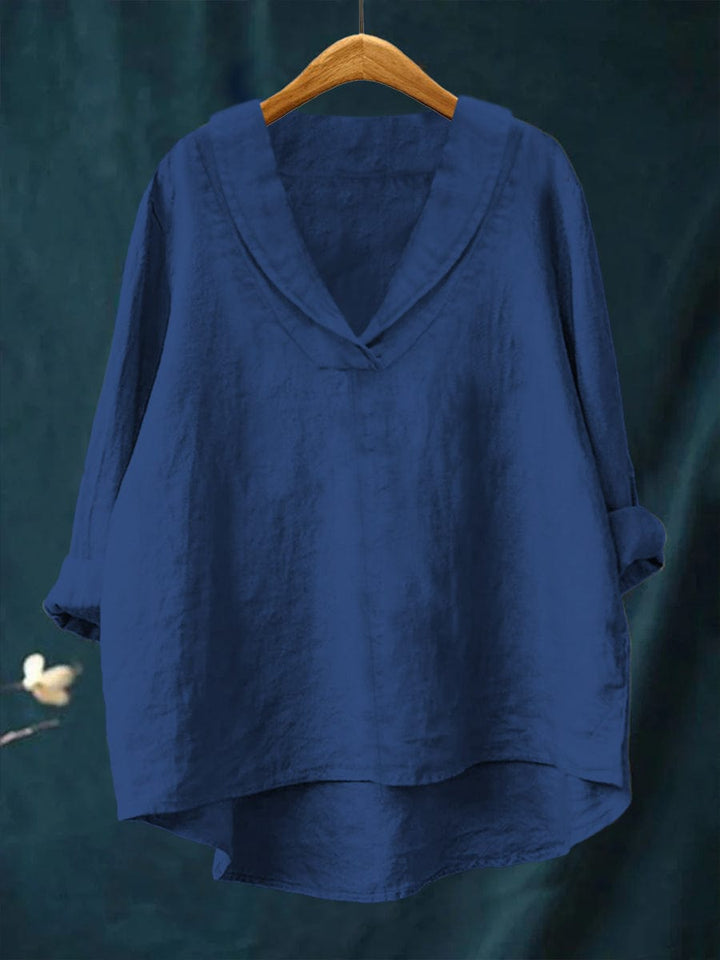 Josien | Soepel Vallende V-Hals Blouse
