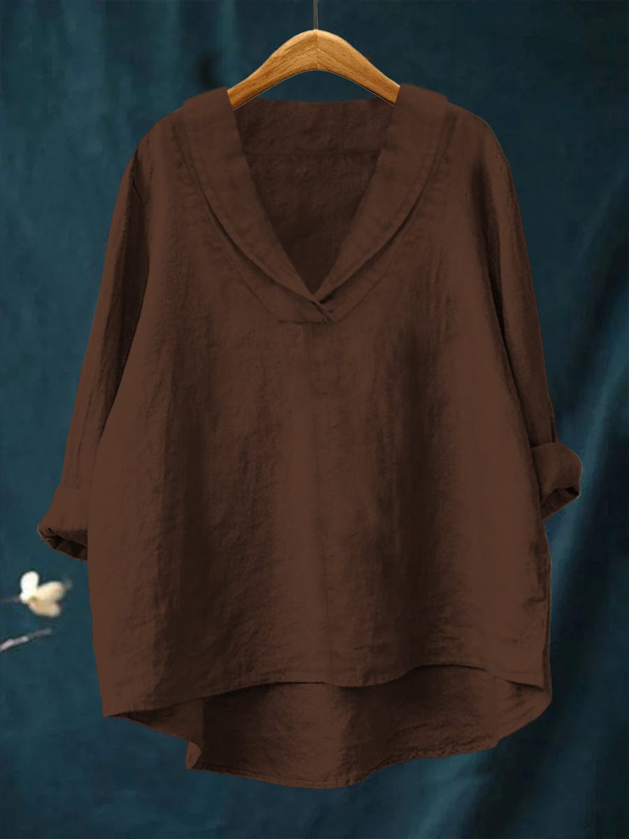 Josien | Soepel Vallende V-Hals Blouse