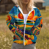 Floor | Kunstzinnig Vest met Capuchon