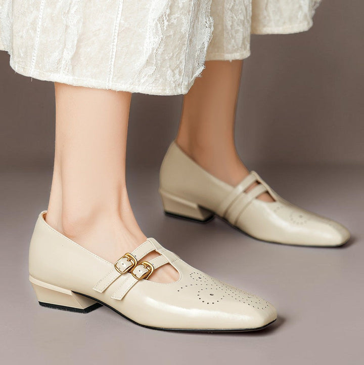 Carla | Verfijnde Dubbelgesp Pumps