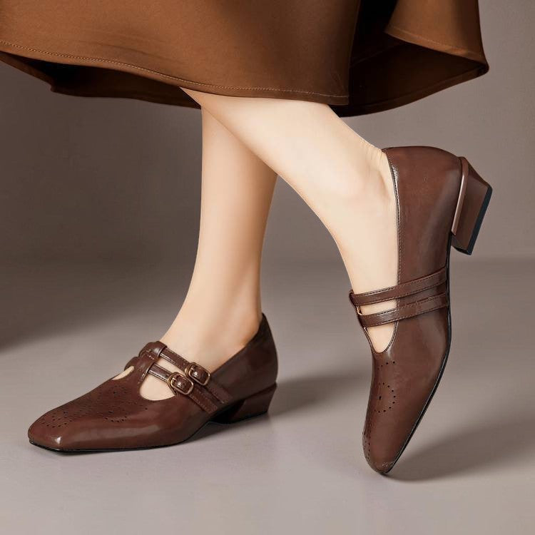 Carla | Verfijnde Dubbelgesp Pumps