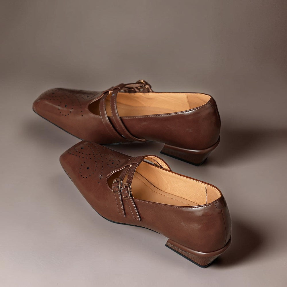 Carla | Verfijnde Dubbelgesp Pumps