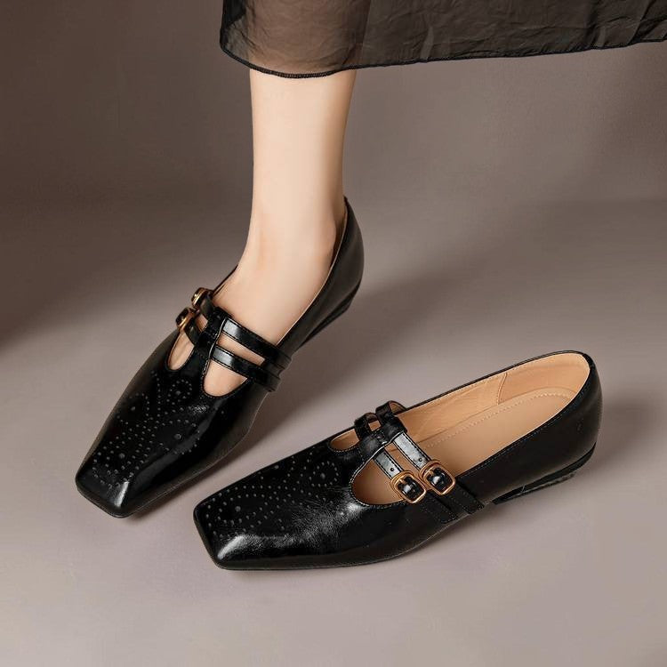 Carla | Verfijnde Dubbelgesp Pumps