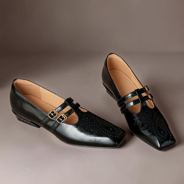 Carla | Verfijnde Dubbelgesp Pumps