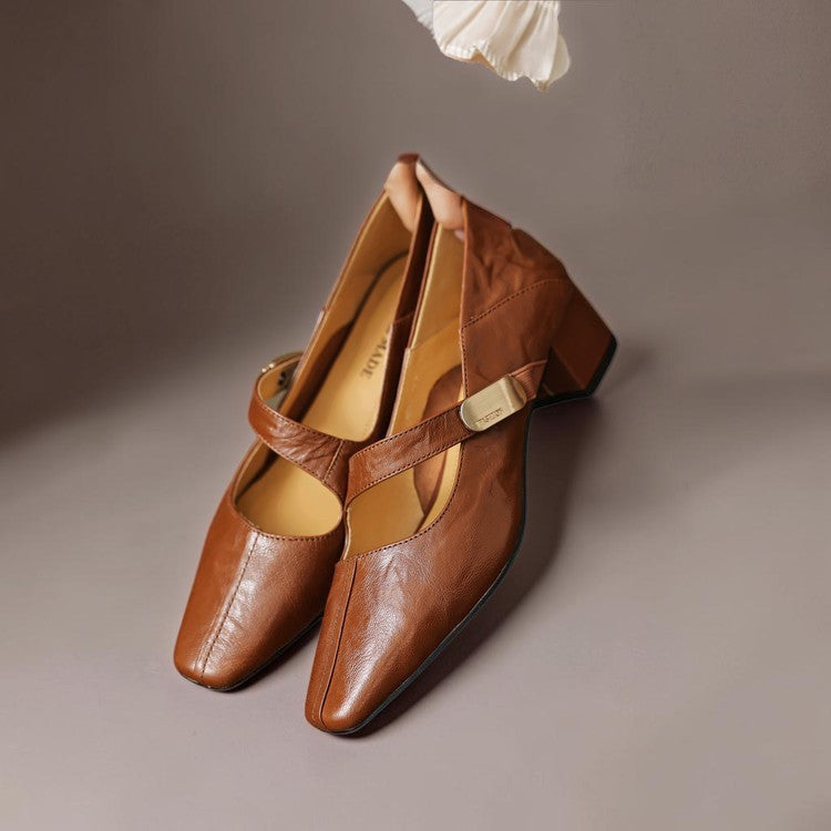 Hinke | Verfijnde Mary Jane Pumps