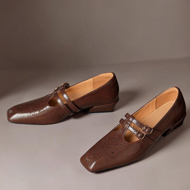 Carla | Verfijnde Dubbelgesp Pumps