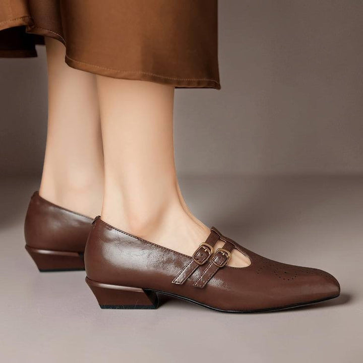 Carla | Verfijnde Dubbelgesp Pumps