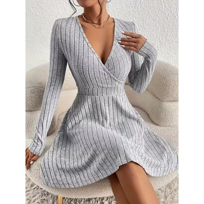 Lotte | Elegante Geribde Jurk