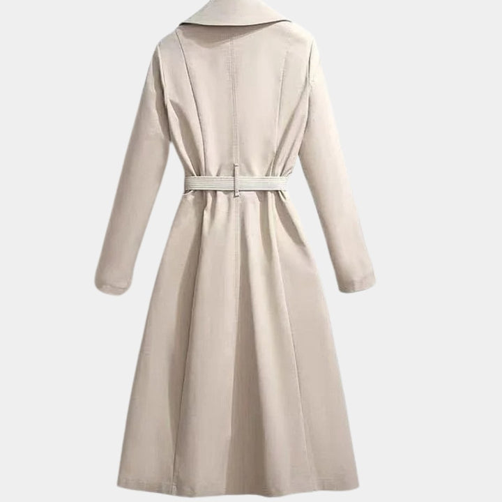 Rozalinde | Getailleerde Klassieke Midi-Trenchcoat