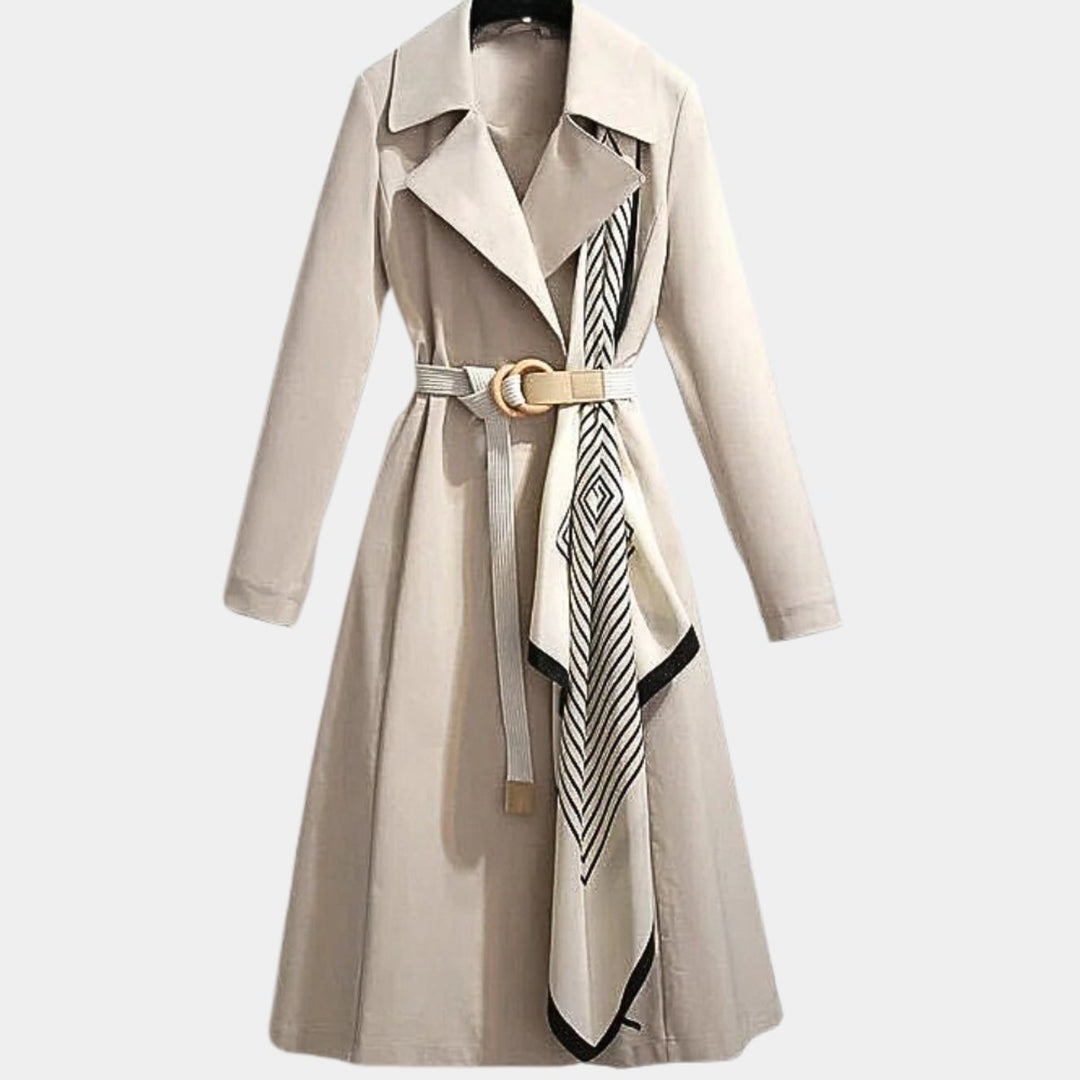 Rozalinde | Getailleerde Klassieke Midi-Trenchcoat