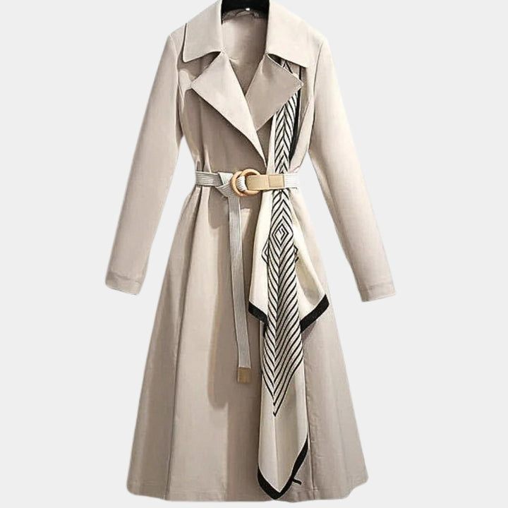 Rozalinde | Getailleerde Klassieke Midi-Trenchcoat