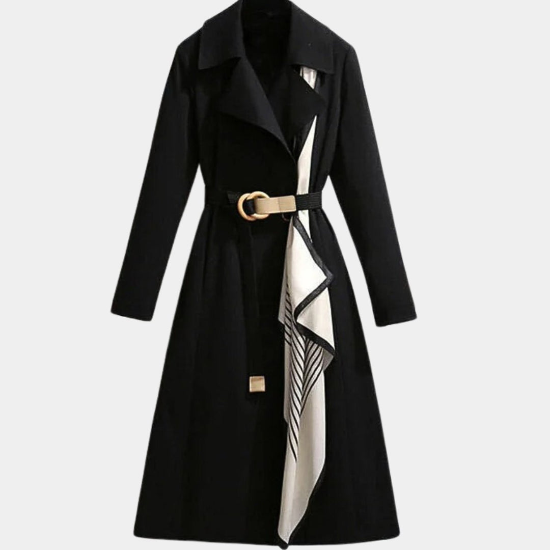 Rozalinde | Getailleerde Klassieke Midi-Trenchcoat