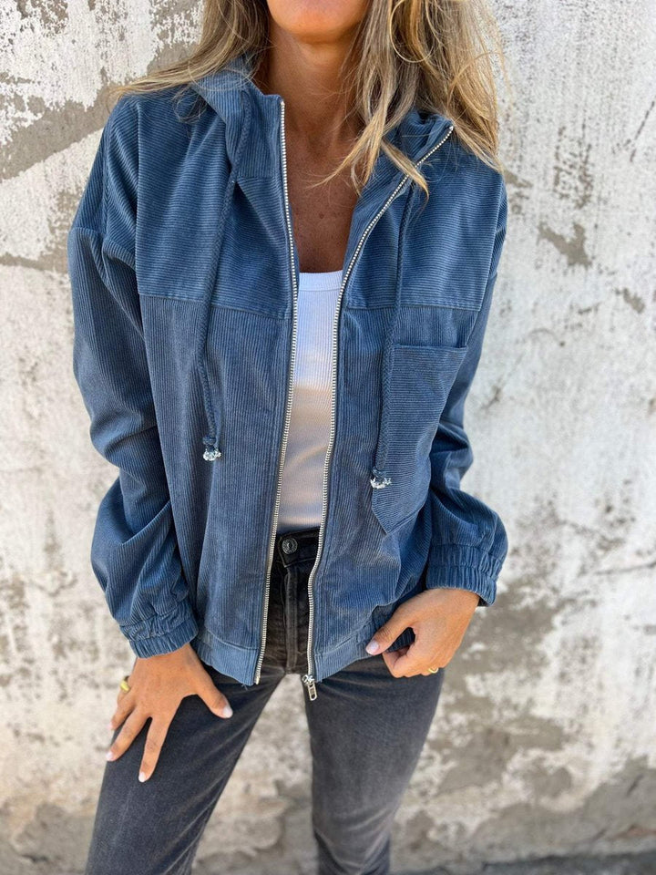 Lidewij | Oversized Zip-Up Jack met Capuchon
