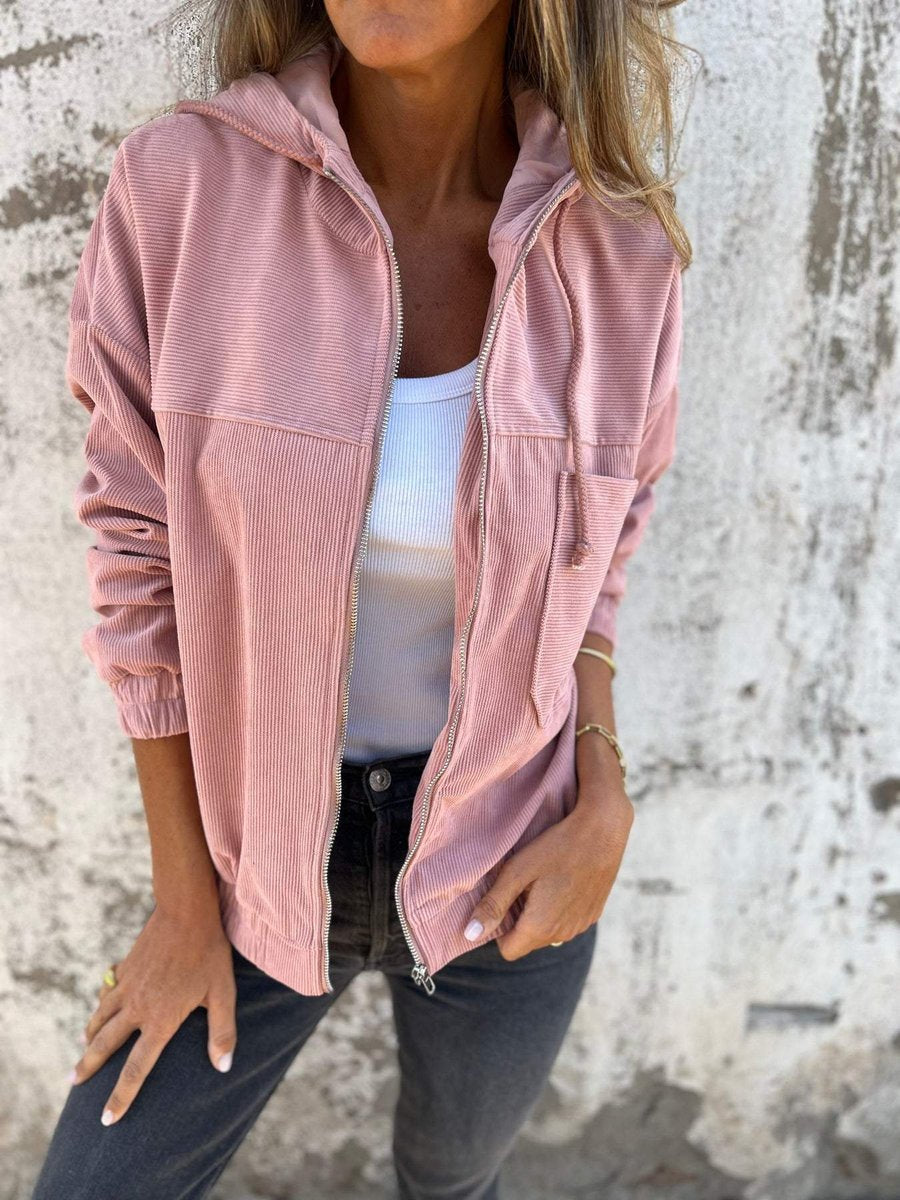 Lidewij | Oversized Zip-Up Jack met Capuchon