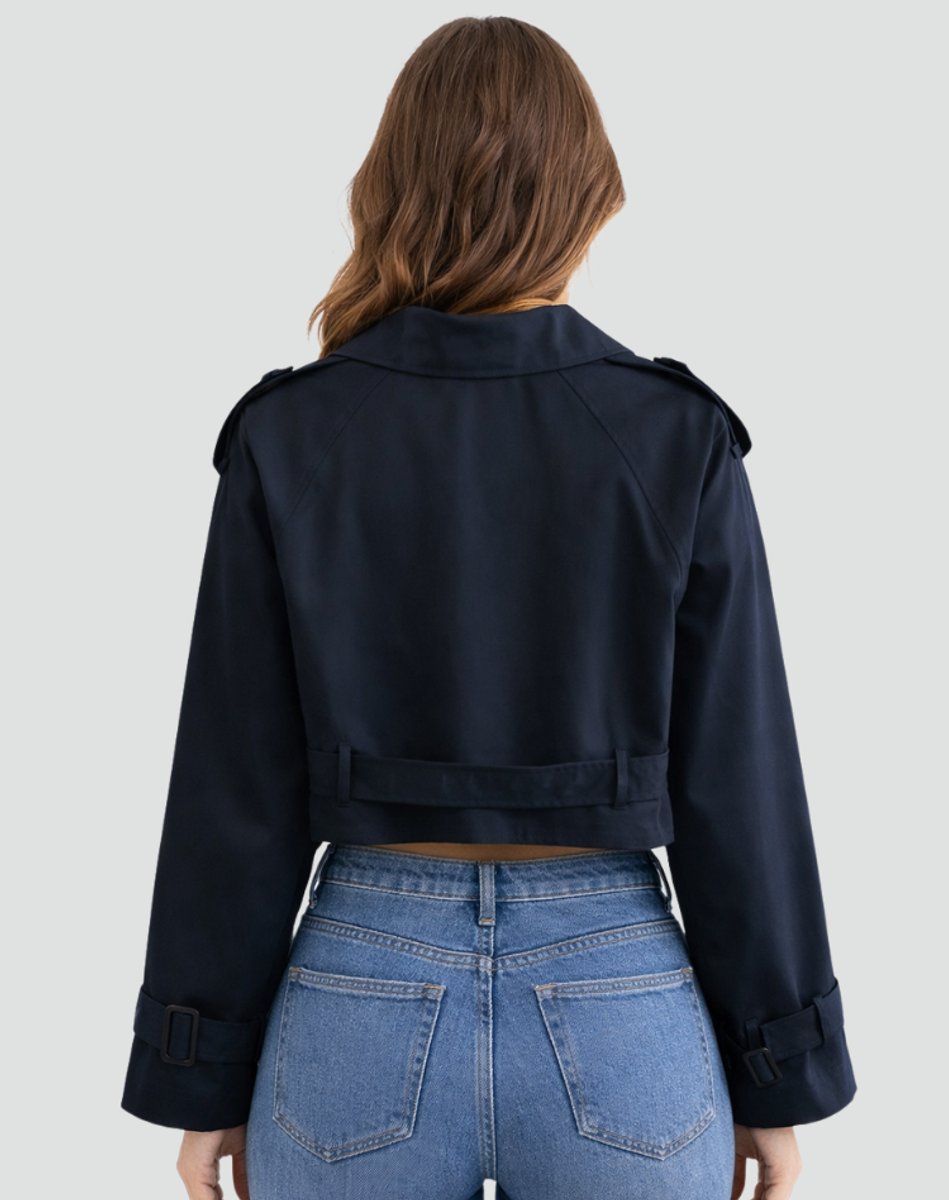 Leonie | Korte Trenchcoat met Ceintuur