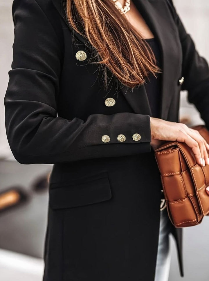 Doutzen | Elegante Dubbelrij Blazer met Sierknopen