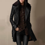 Marjet | Dubbelrijige Trenchcoat met Warme Kraag