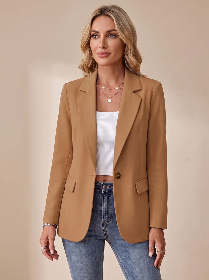 Lize | Verfijnde Blazer met Enkele Knoop