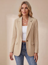 Lize | Verfijnde Blazer met Enkele Knoop