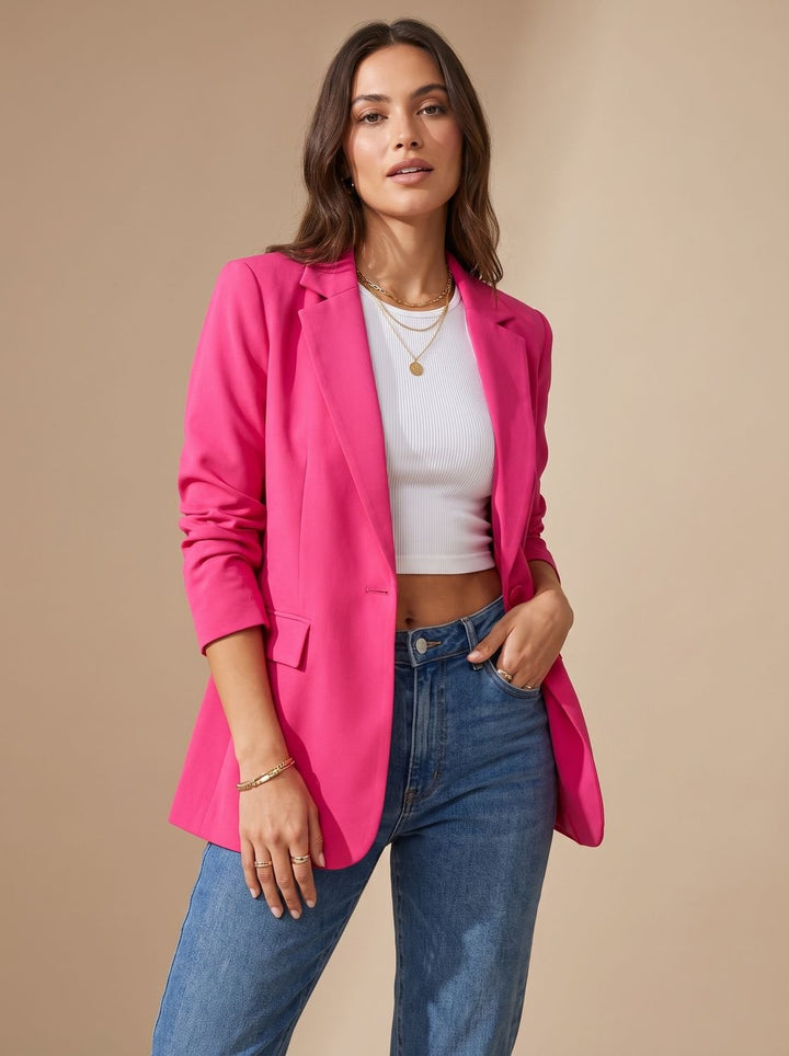 Lize | Verfijnde Blazer met Enkele Knoop