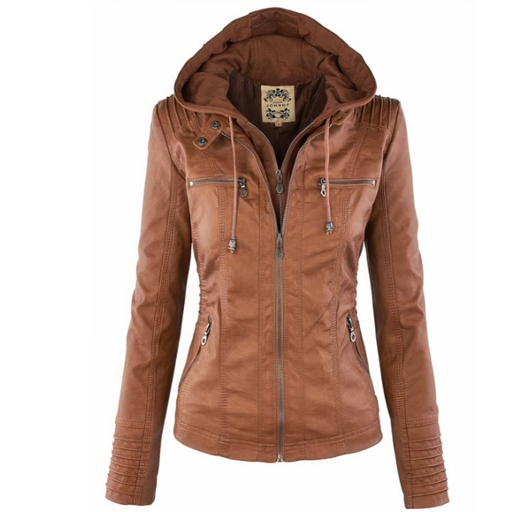 Charlotte | Verfijnd Capuchonjack met Afneembare Capuchon