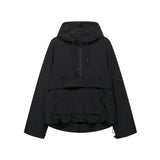 Nadine | Sportieve Anorak met Capuchon en Halve Rits