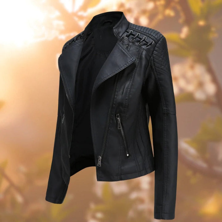 Marte | Soepele Bikerjack met Ritsdetails