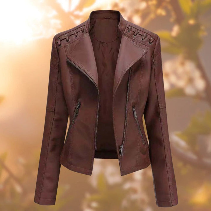 Marte | Soepele Bikerjack met Ritsdetails