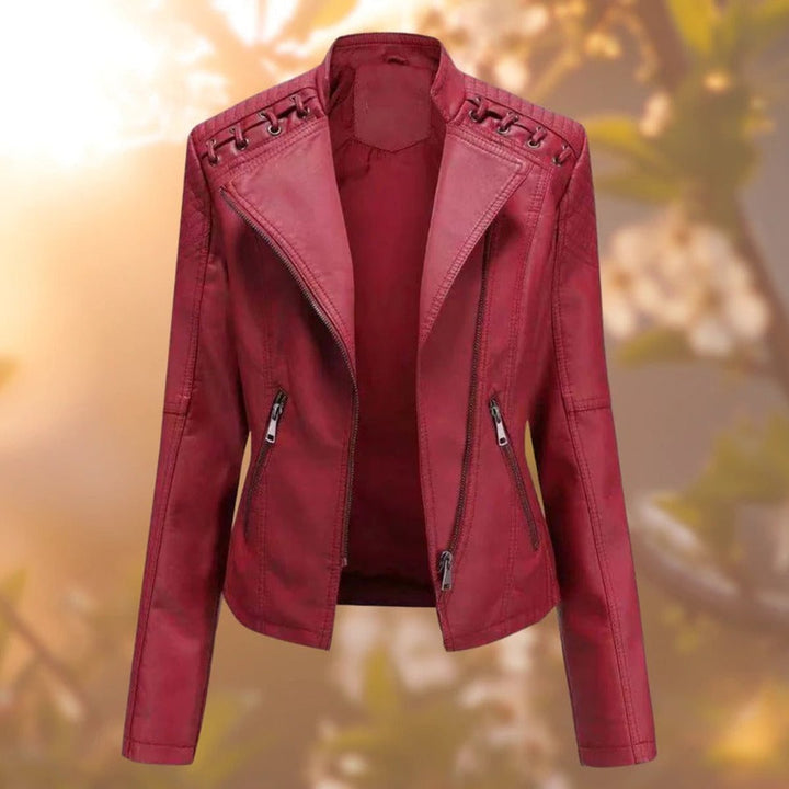 Marte | Soepele Bikerjack met Ritsdetails