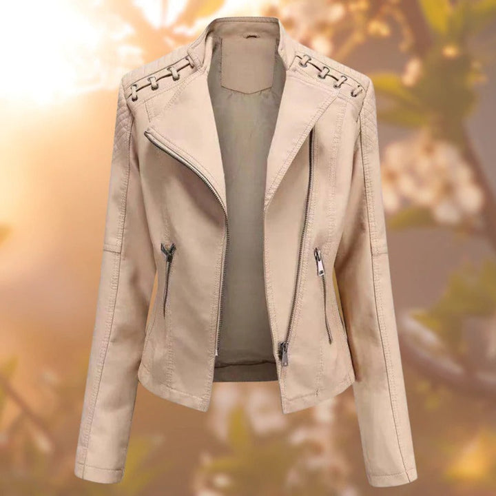 Marte | Soepele Bikerjack met Ritsdetails