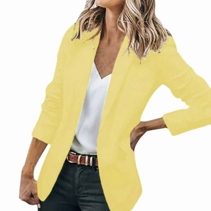 Daniëlle | Soepele Open Blazer met Lange Mouwen