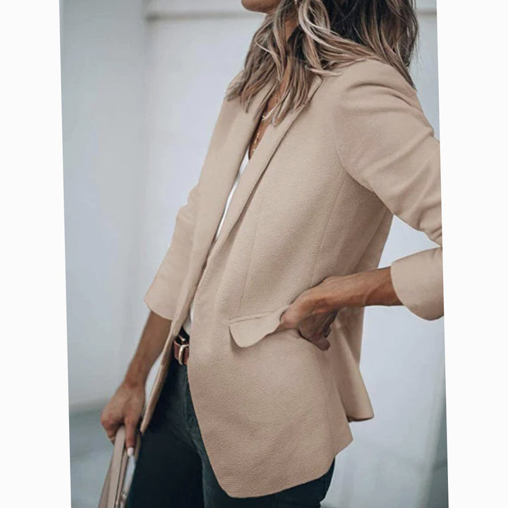 Daniëlle | Soepele Open Blazer met Lange Mouwen