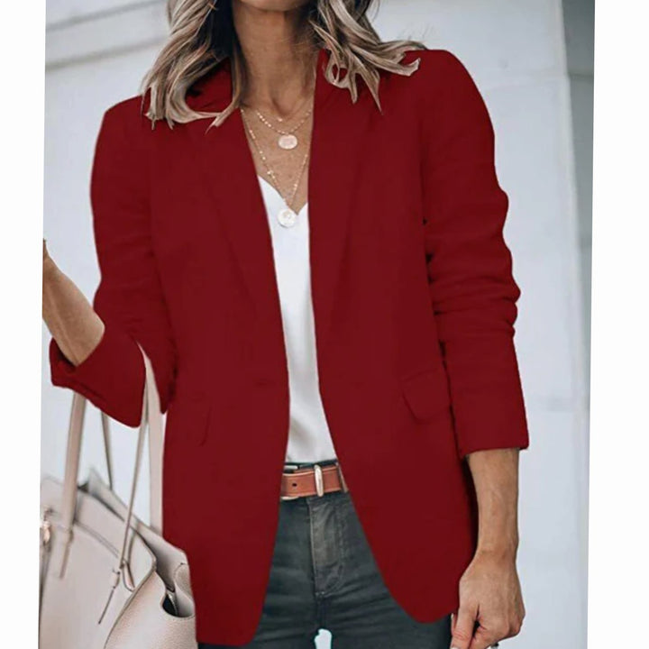 Daniëlle | Soepele Open Blazer met Lange Mouwen