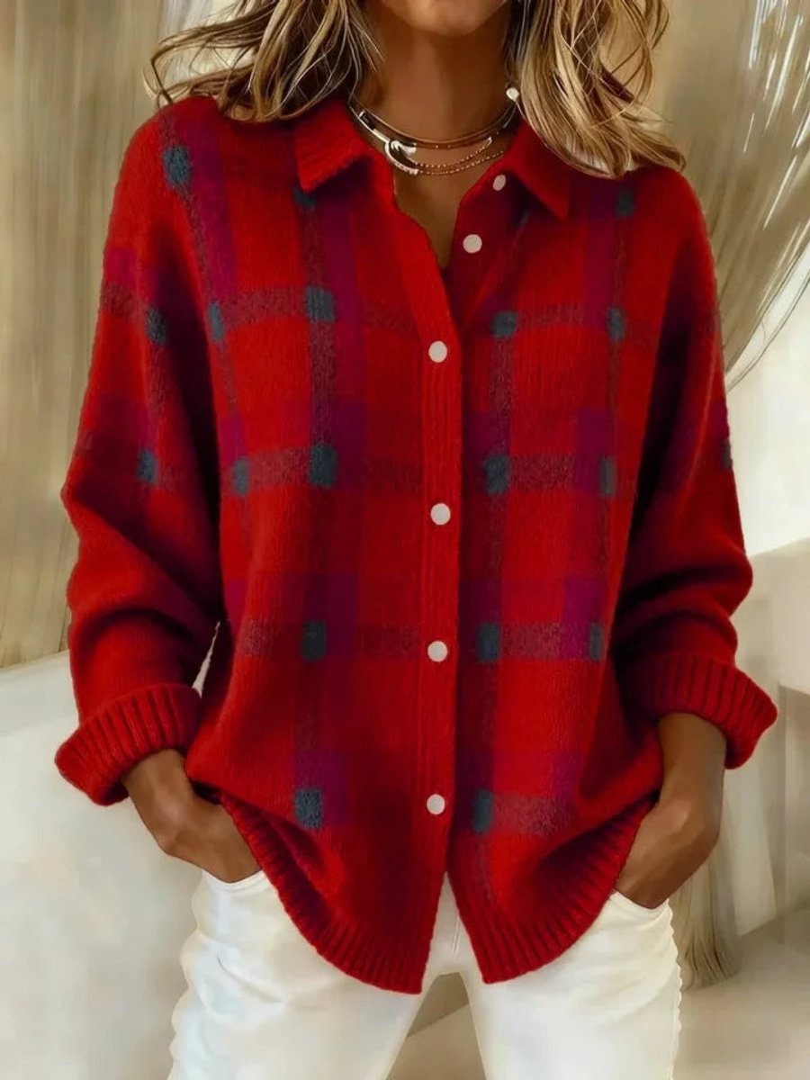 Fien | Geruit Oversized Vest