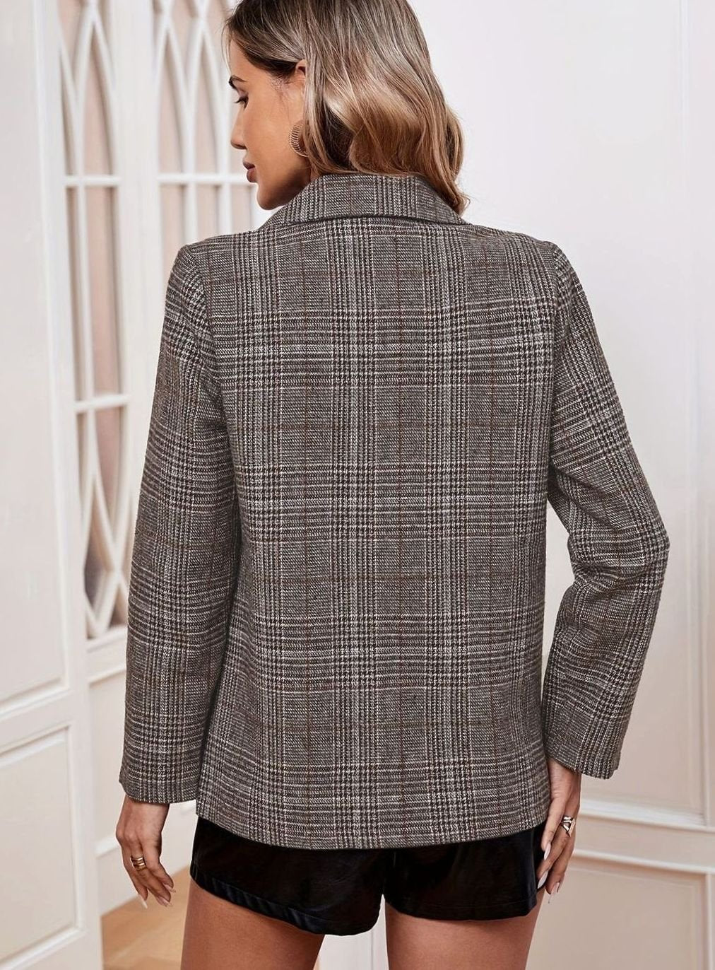 Hieke | Geruite Getailleerde Blazer