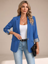 Harmke | Soepel Getailleerde Blazer met Oprolbare Mouwen
