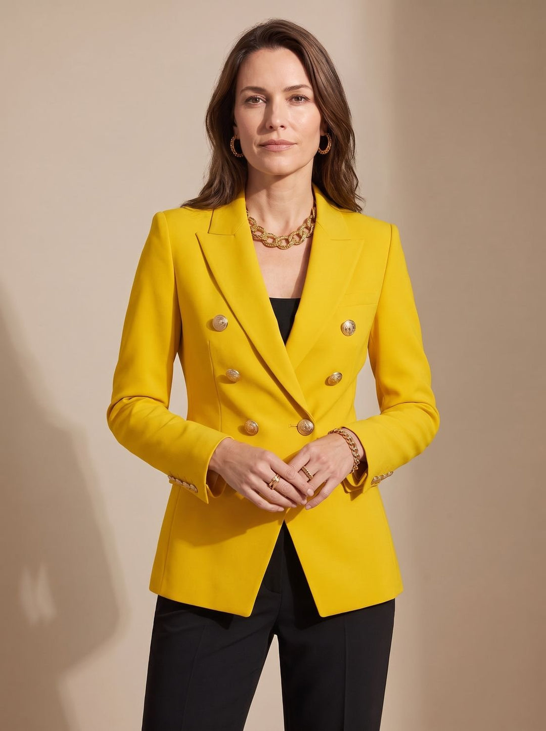 Eline | Getailleerde Dubbelrijer Blazer