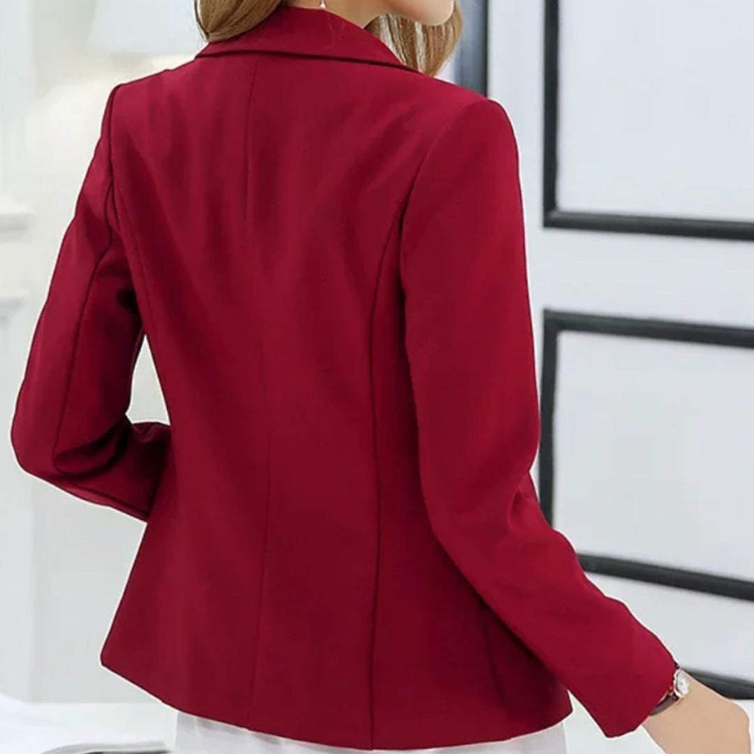 Dorien | Getailleerde Blazer met Enkele Knoop
